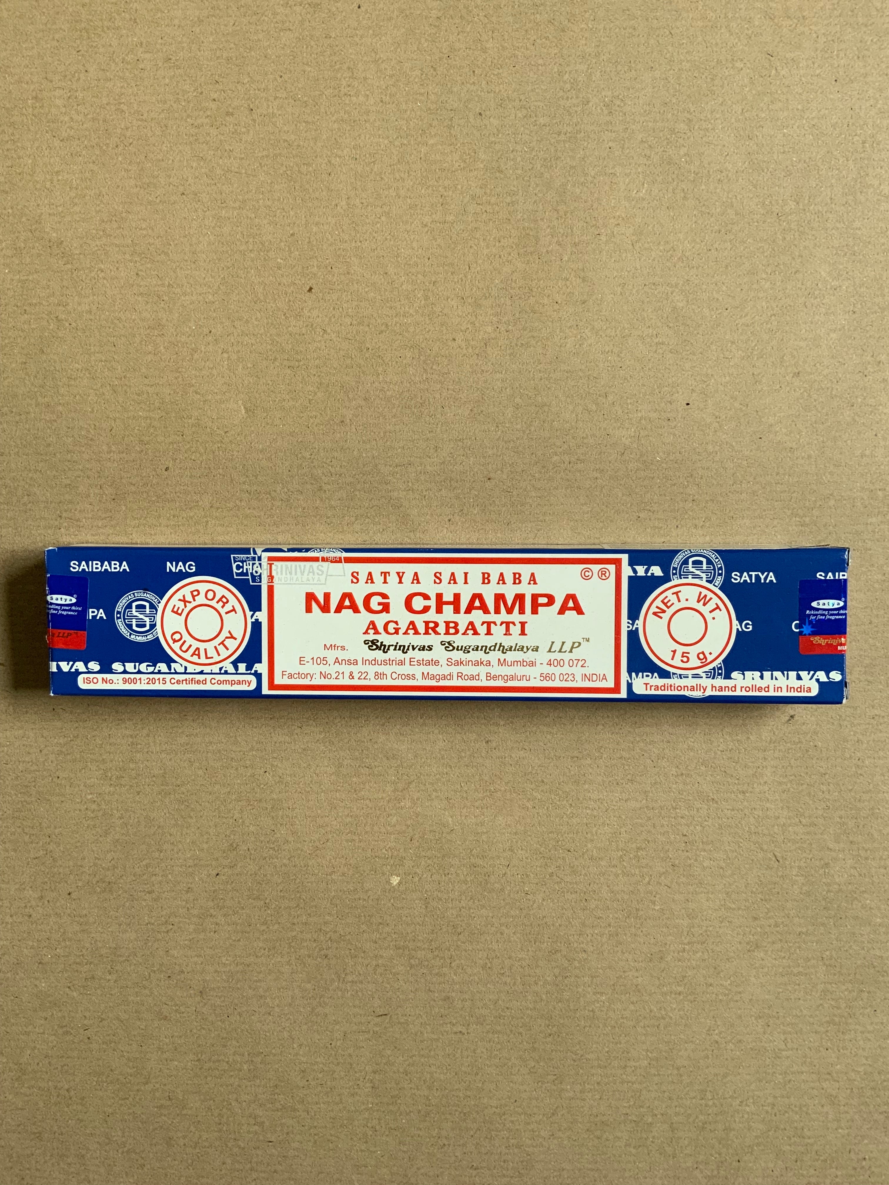 incenso nag champa feh natural edição espaço espírito